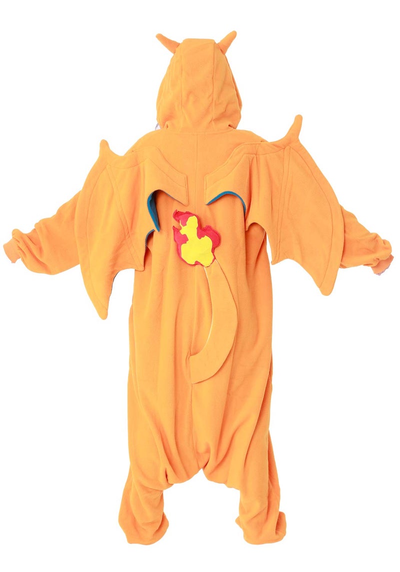 SAZAC Kigurumi - Pokemon - Charizard - Onesie Jumpsuit Halloween Costume Orange - Image 2